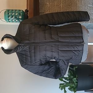 Kenneth Cole Reaction Medium Black Puffer Lightweight Zipper Pocket Jacket